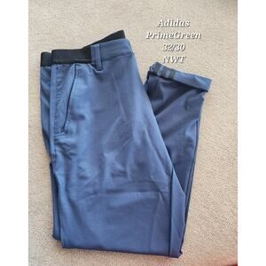 Adidas 
Prime Green 
Navy PinRoll Pants